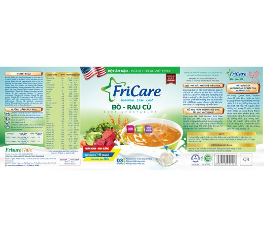 FRICARE BÒ - RAU CỦ